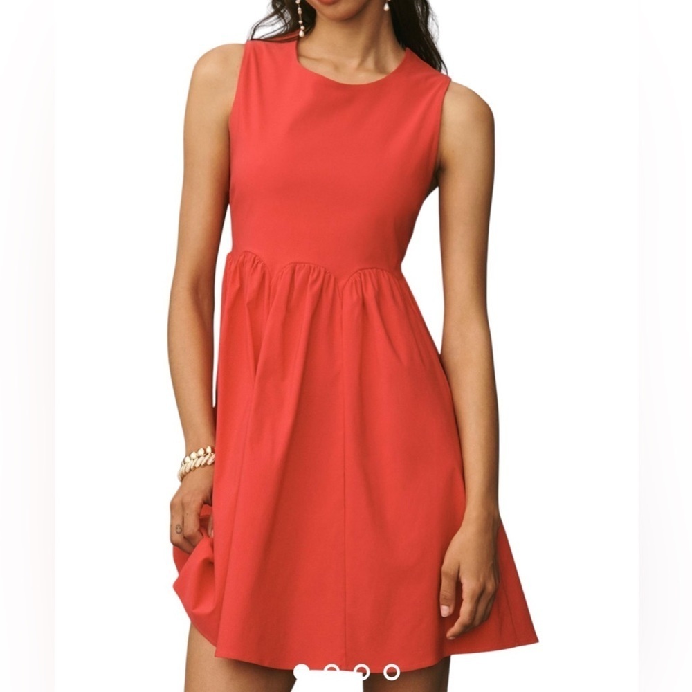 Maeve New NWOT Sleeveless Pink High Neck Back Bow Mini Dress Small